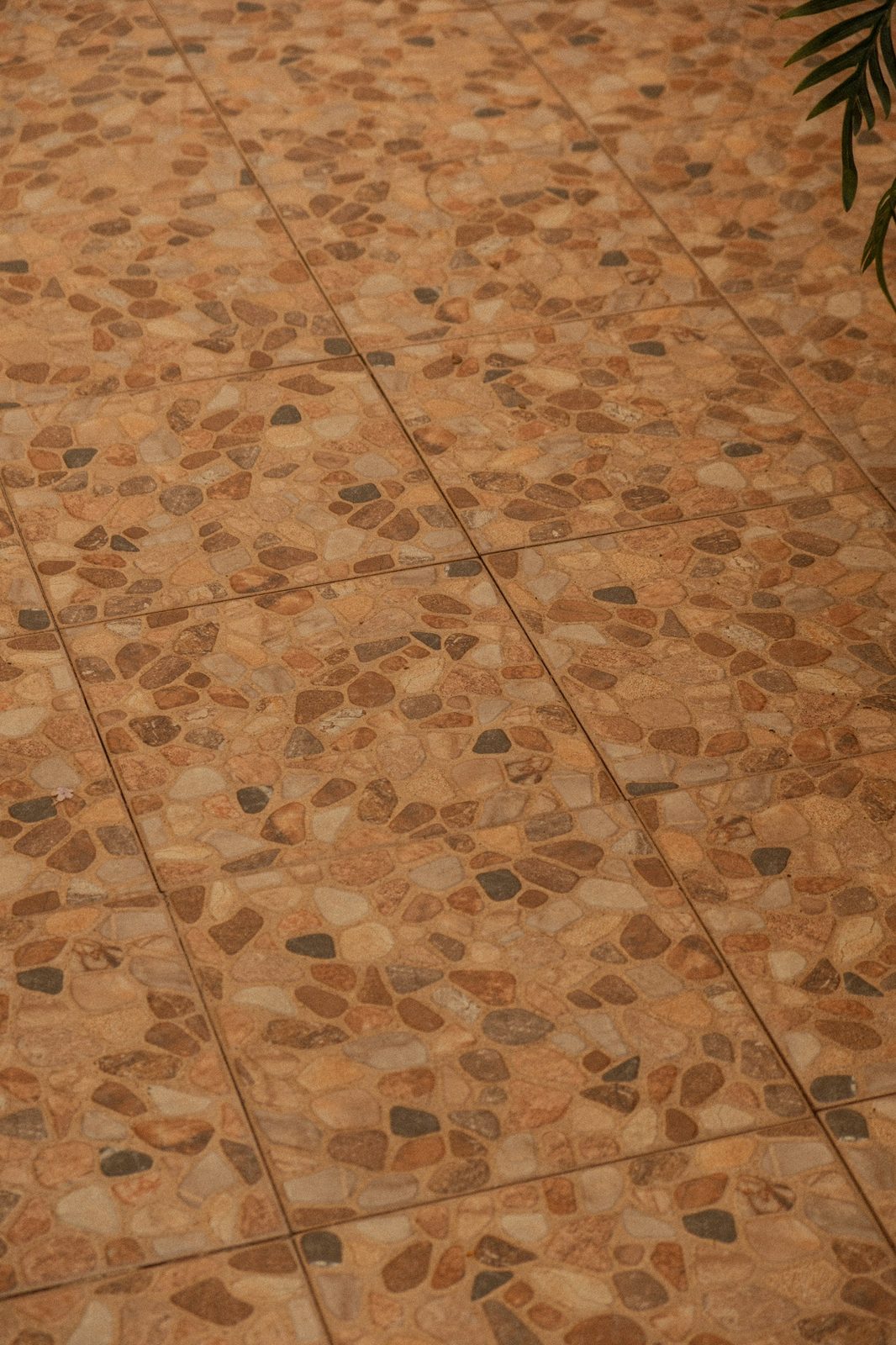 Outdoor patio tile installation